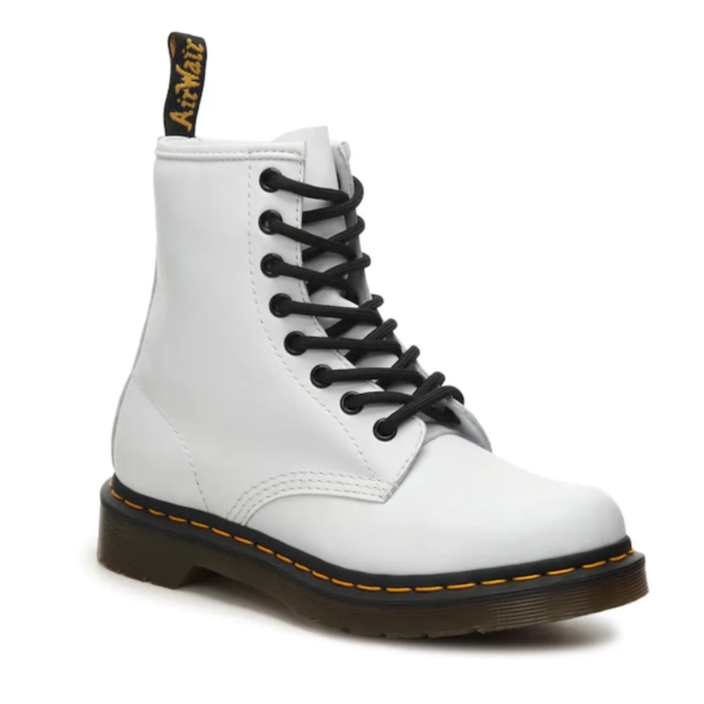 White Doc Martins 1460 Boot White Leather size 7